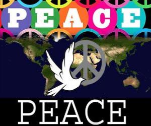 пазл Международный день мира. Всемирный день мира. 21 сентября посвященного миру и отсутствие войны